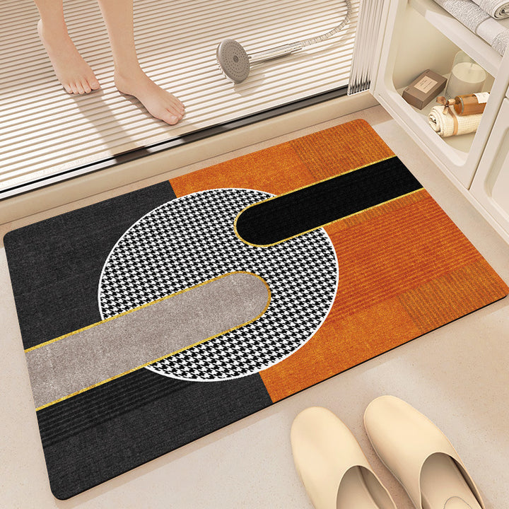 Abstract Pattern Non-Slip Bath Mat Kalsten
