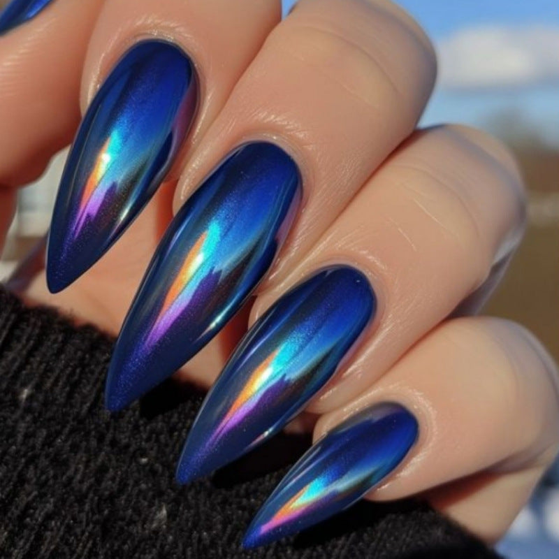Iridescent Stiletto Press-On Nail Tips Kalsten