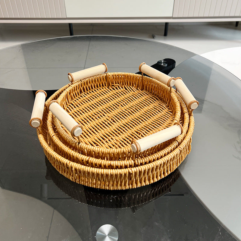 Nested Woven Serving Tray Kalsten