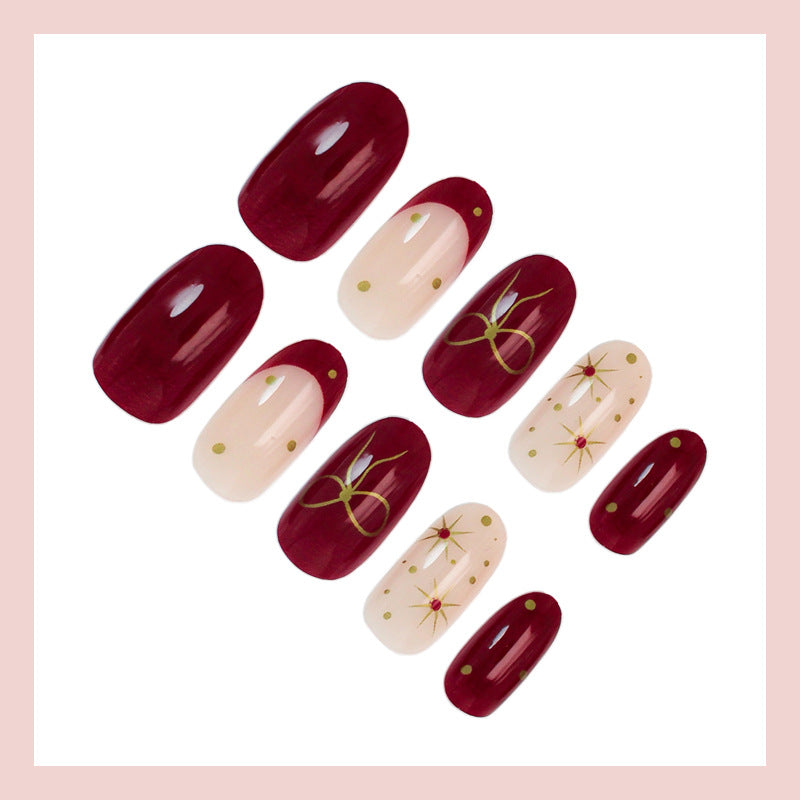 Nail set with luxurious embellishments and modern designs Kalsten