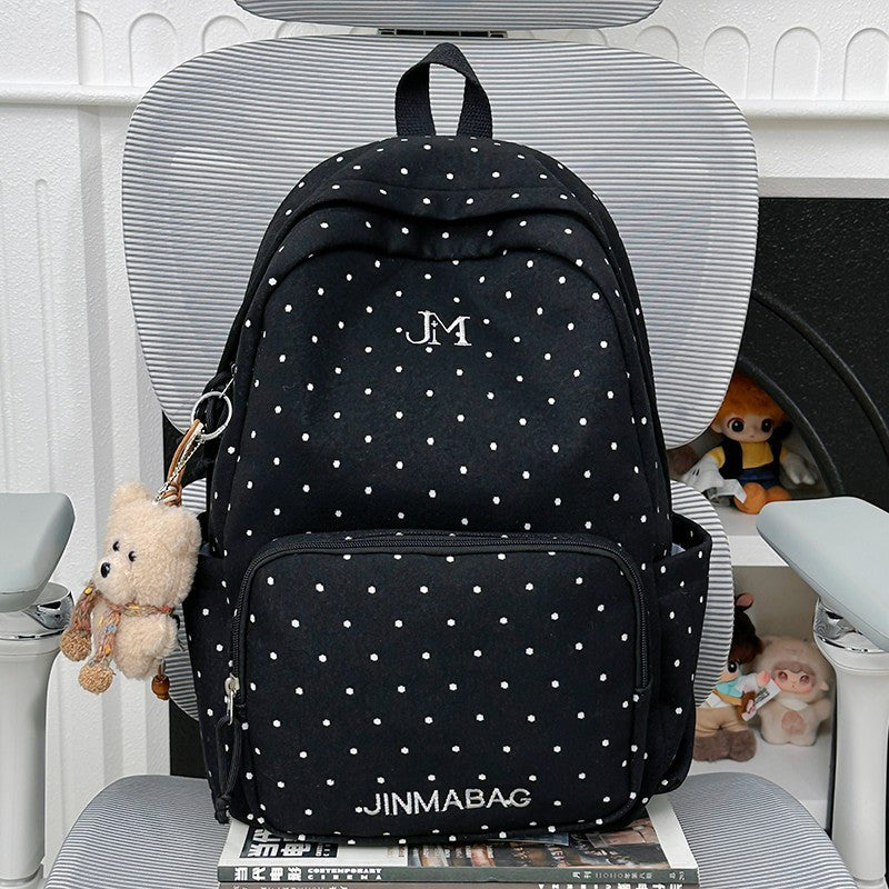 Polka Dot Patterned Backpack Kalsten