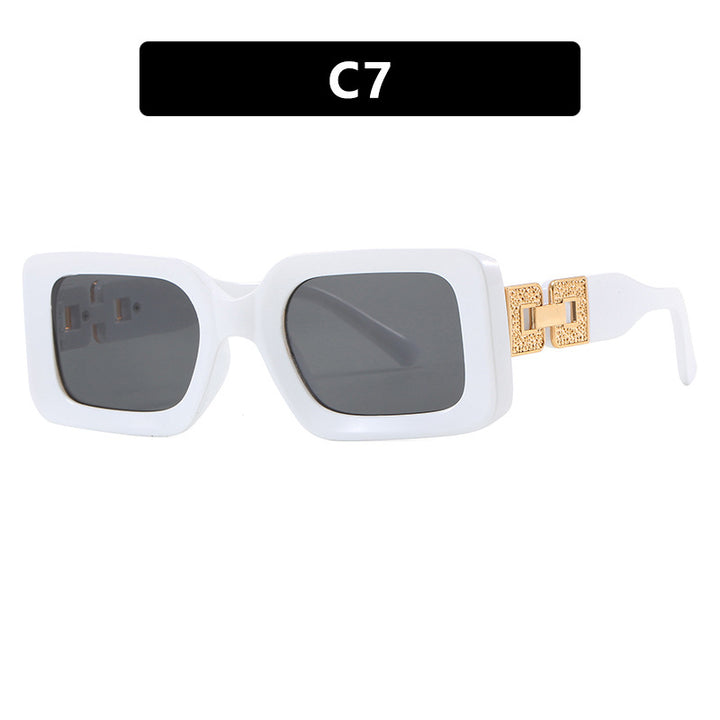 Women’s fashionable sunglasses in elegant square design with luxurious golden accents Kalsten