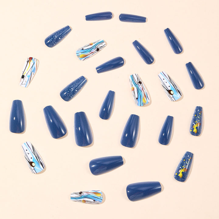 Artistic Galaxy-Inspired Nail Art Extensions Kalsten