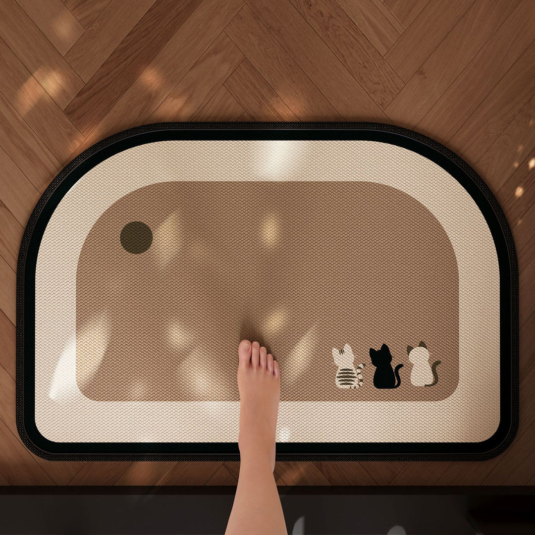 Comfortable Anti-Slip Pet-Themed Bath Mat