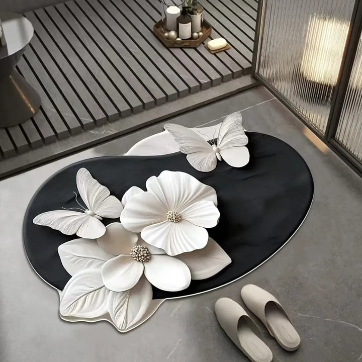Butterfly-Shaped Bath Mat