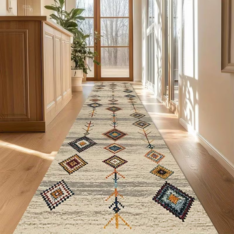 Geometric Patterned Runner Rug