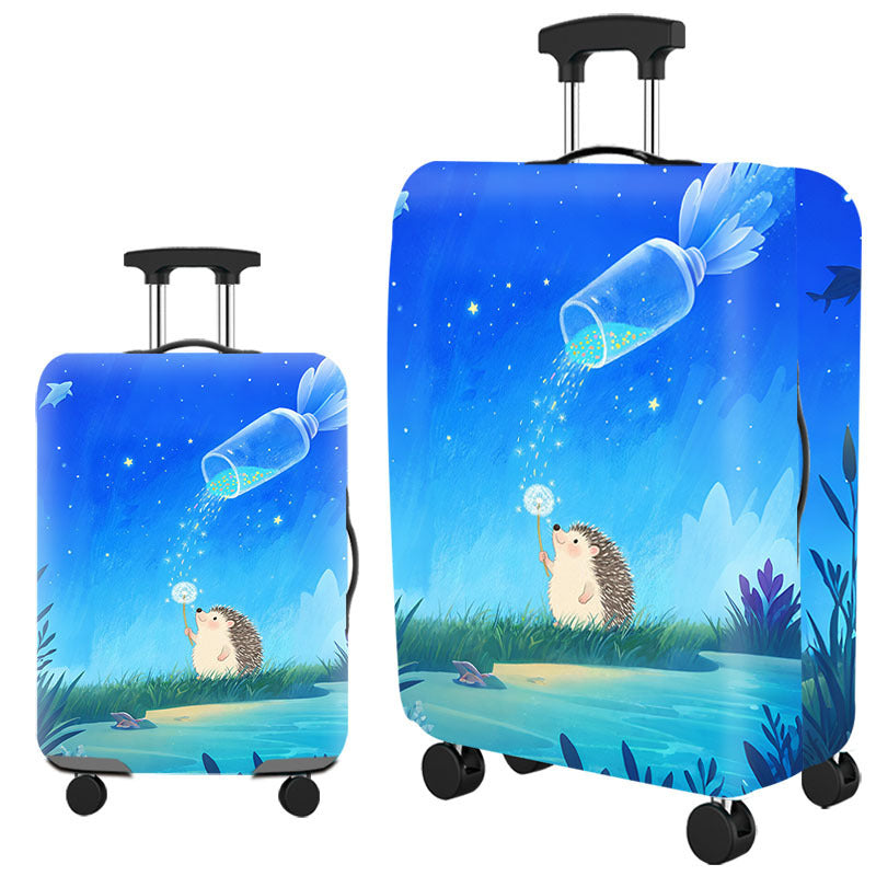 Whimsical Hedgehog Design Hard Shell Luggage Kalsten