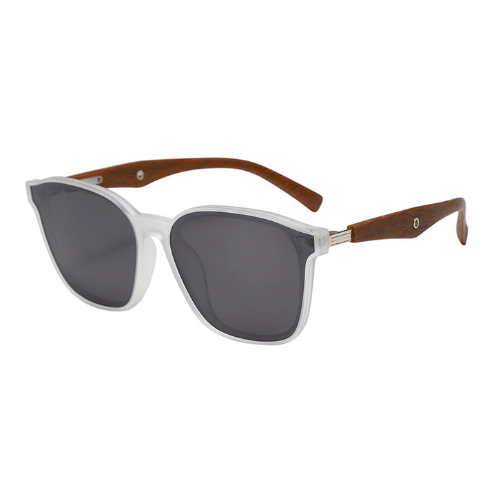 Women stylish oversized sunglasses with wooden accents Kalsten