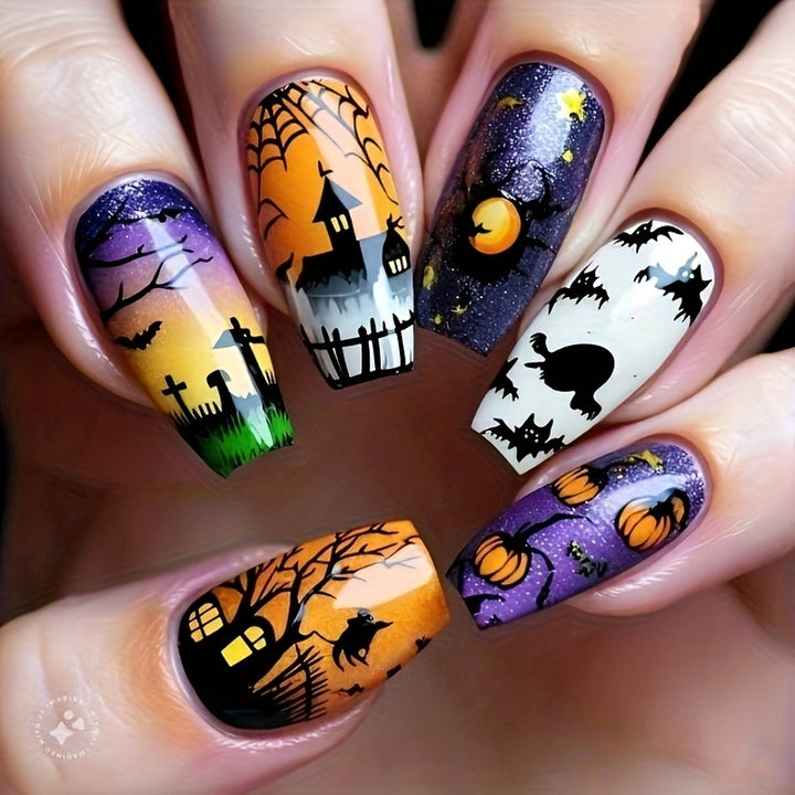 Halloween-Themed Spectacular Nail Art Set