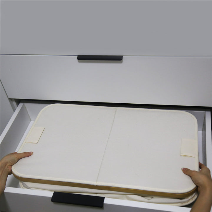 Laundry basket with lid and shelf table Kalsten