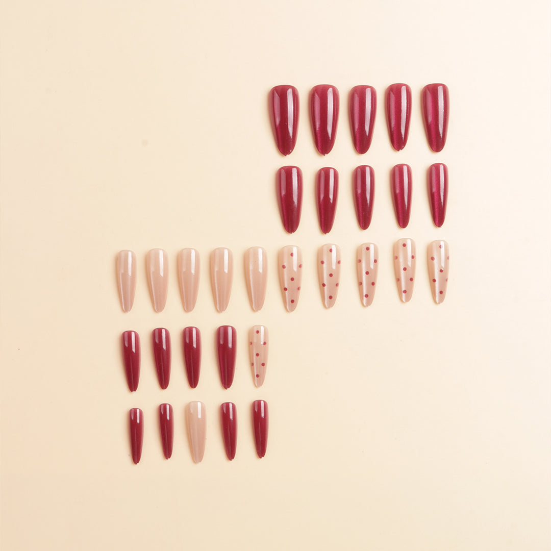 Premium Decorative Stiletto Press-On Nail Set Kalsten