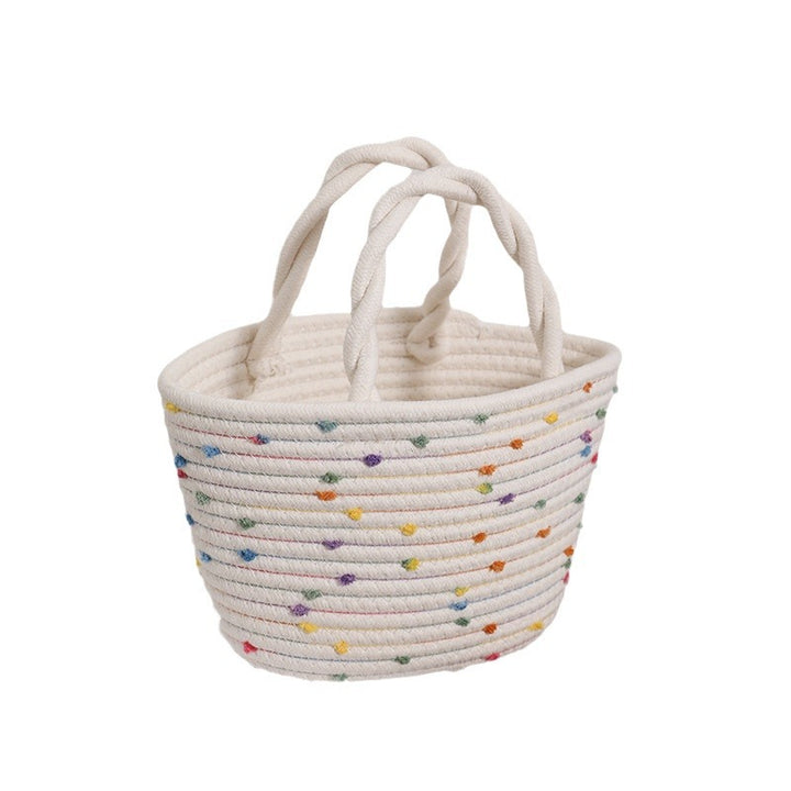 Decorative cotton basket bag Kalsten