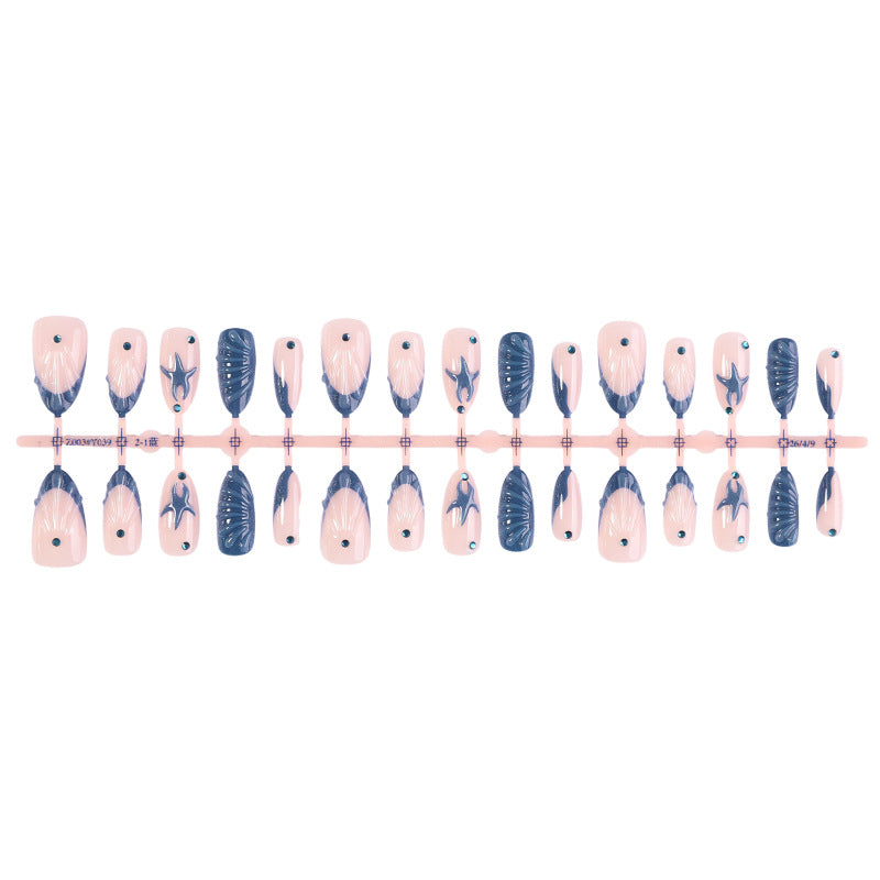 Artistic Nail Design Set with Oceanic Elements kalsten