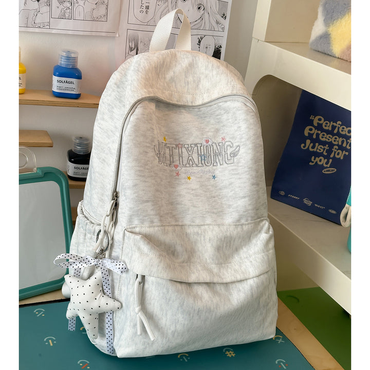 Casual Canvas Backpack with Keychain Kalsten