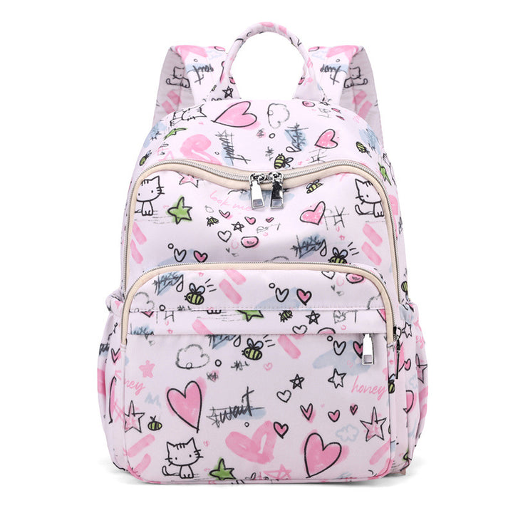 Playful Graphic Print Backpack Kalsten
