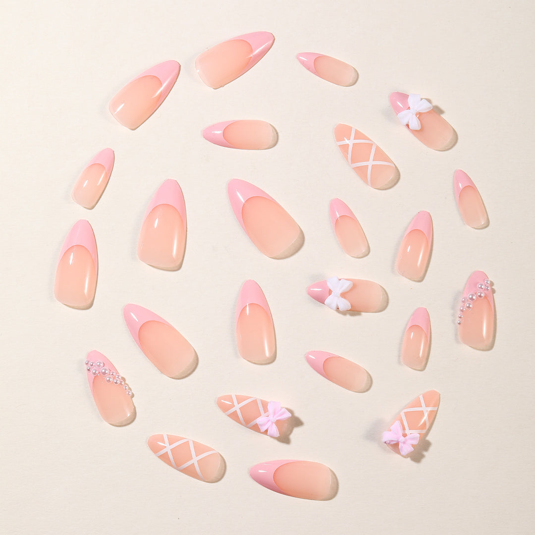 Elegant Floral Stiletto Nail Art Extensions Kalsten