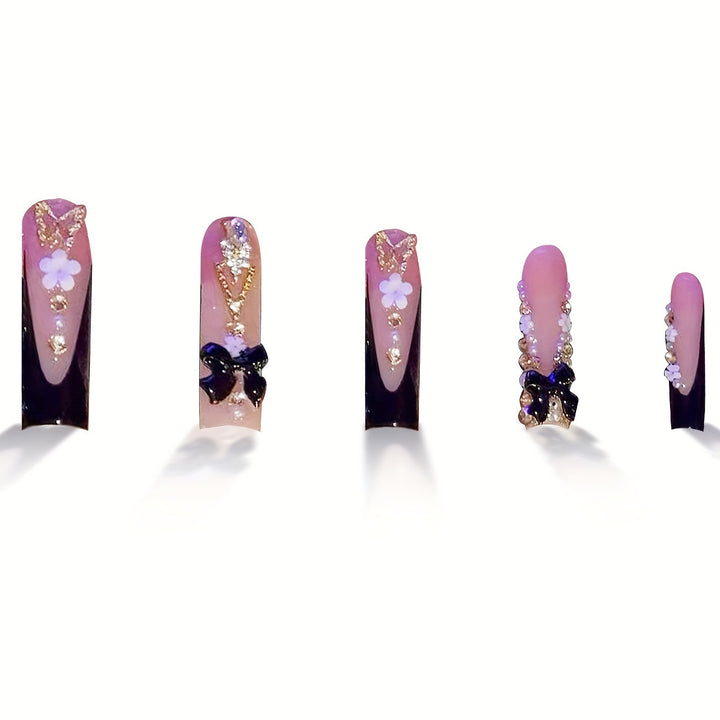 Glamorous Artistic Press-On Nail Set Kalsten