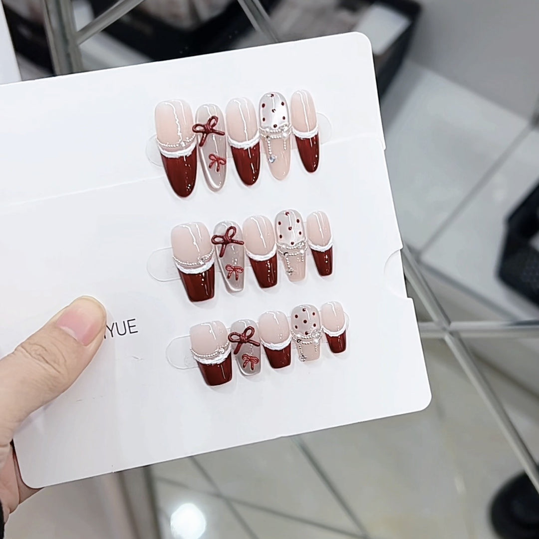 Decorative Press-On Nail Design Set Kalsten