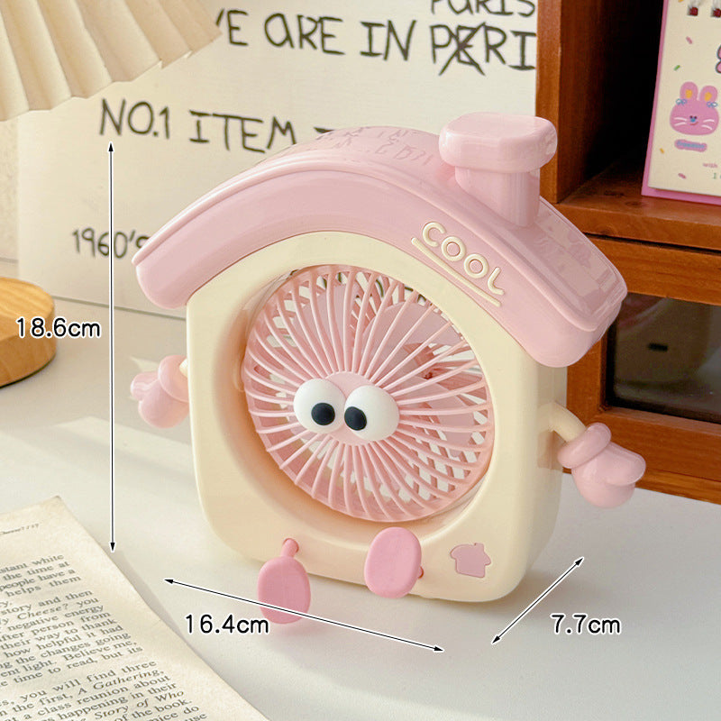 Unisex Portable Mini Table Fan in Creative House Design Kalsten