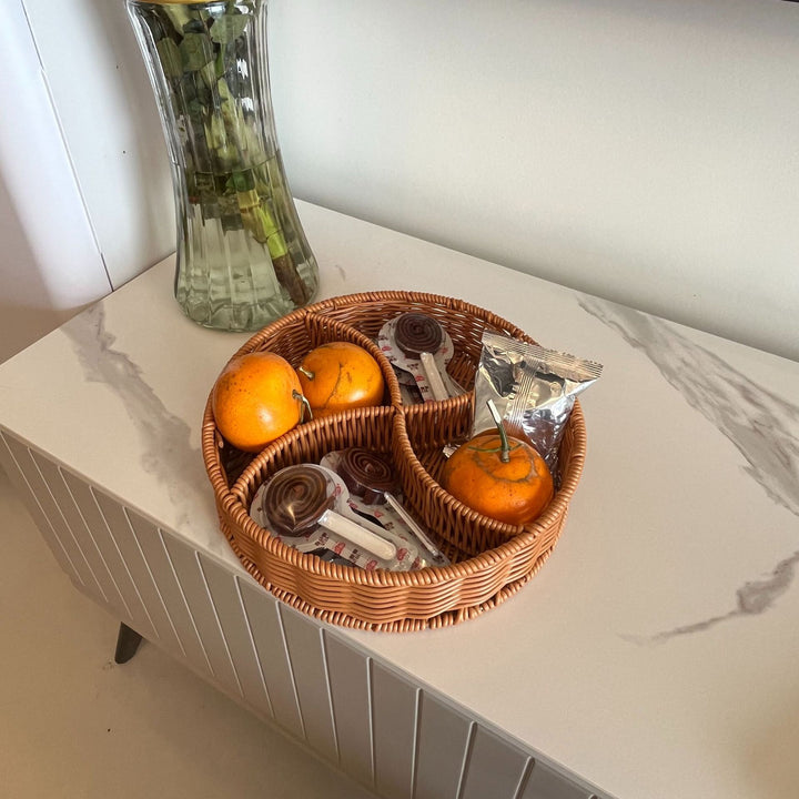 Round Woven Organizer Basket Kalsten