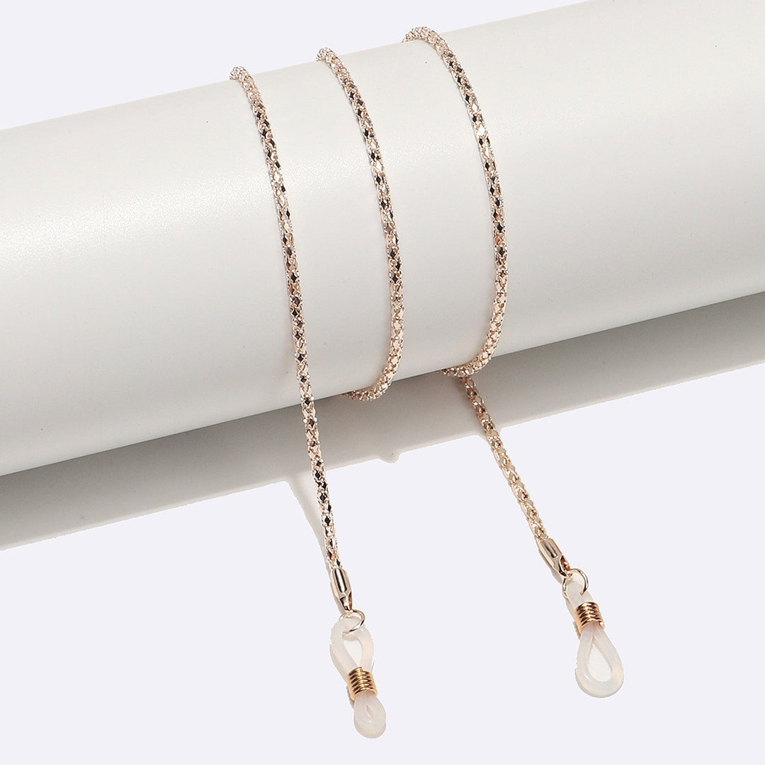 Elegant Heart-Shaped Pearl Chain Eyewear Holder Kalsten