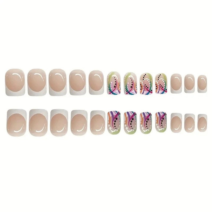 Artistic Geometric Nail Art Extensions Kalsten