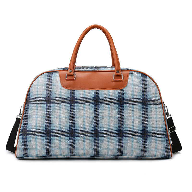 Stylish Plaid Weekend Tote Bag Kalsten