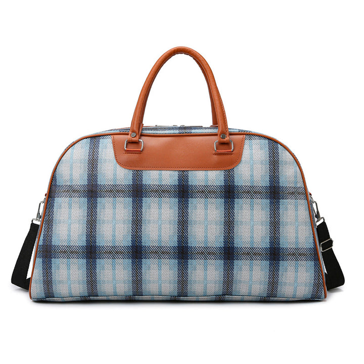 Stylish Plaid Weekend Tote Bag Kalsten