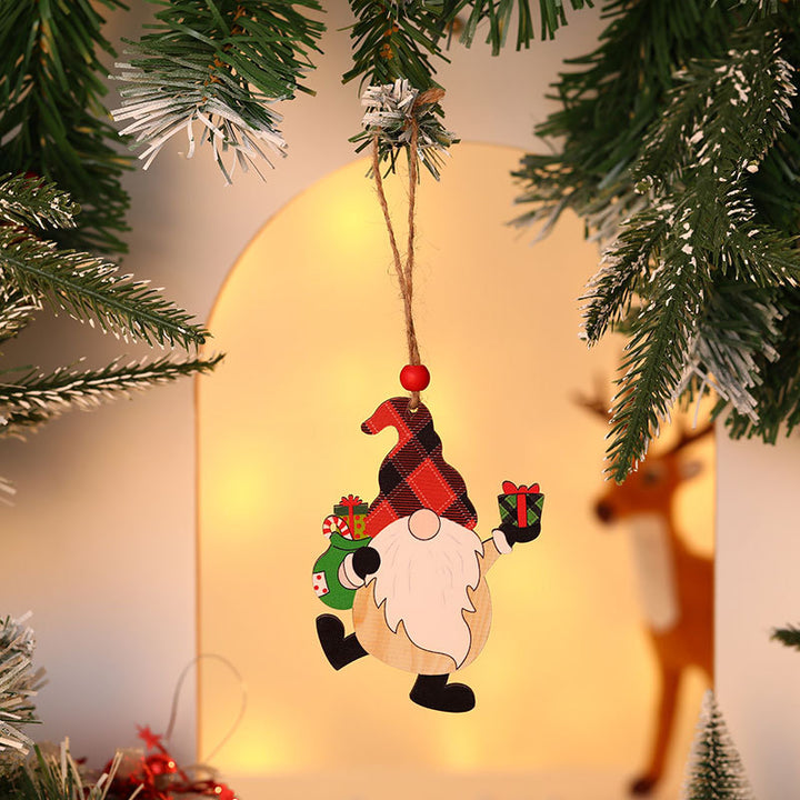 Wooden Christmas Gnome Ornament Kalsten
