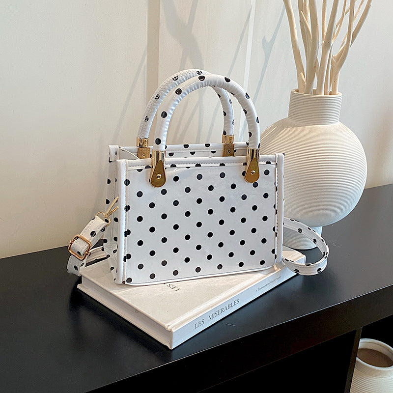 WoChic Polka Dot Handheld Satchel Bag Kalsten