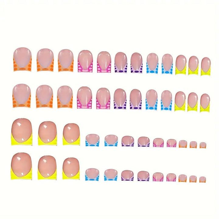 Trendy Decorative Press-On Nail Art Kalsten