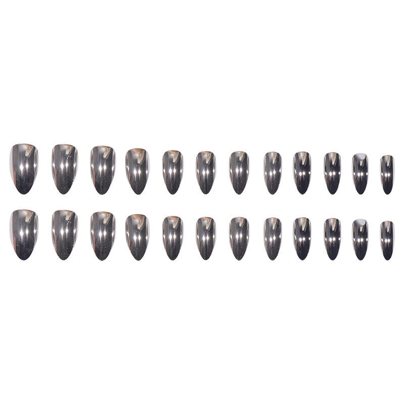 Long Pointed Press-On Nails with High Gloss Finish Kalsten