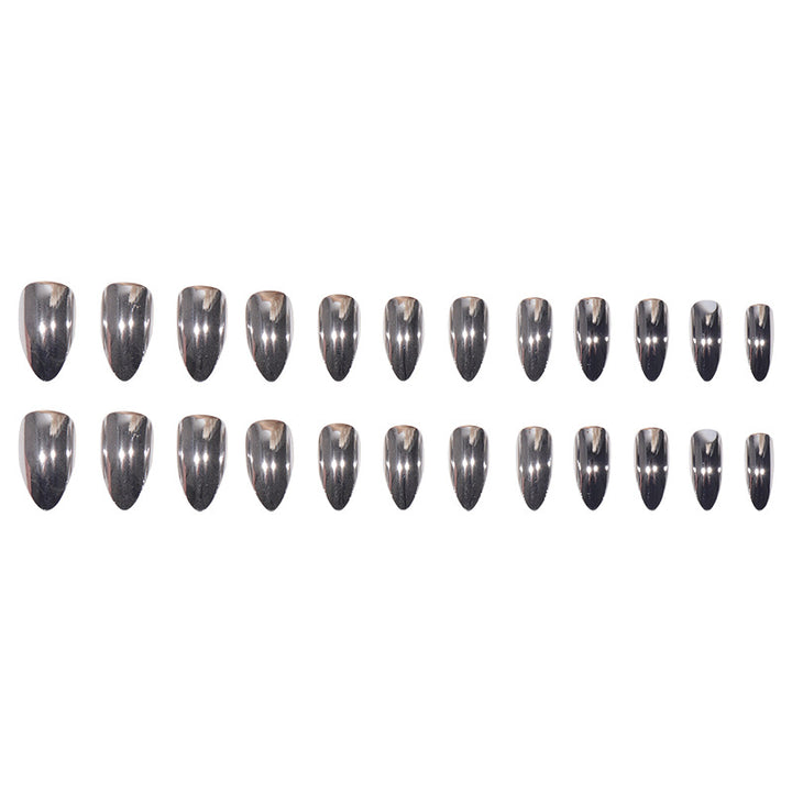 Long Pointed Press-On Nails with High Gloss Finish Kalsten