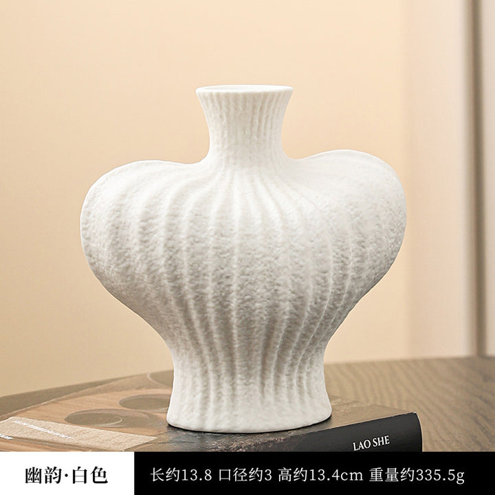 Artistic Textured Decorative Ceramic Vase