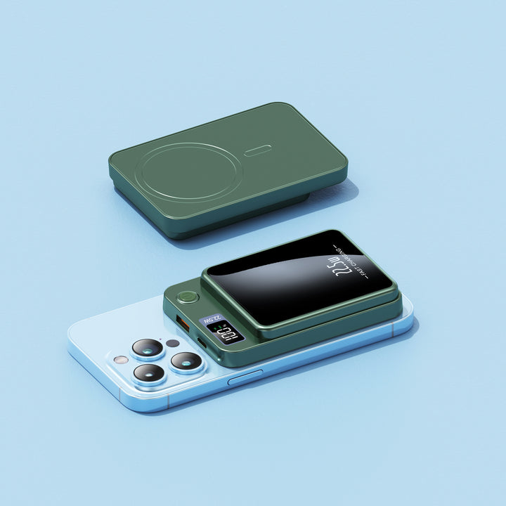 Portable fast-charge power bank with LED display and wireless charging function Kalsten