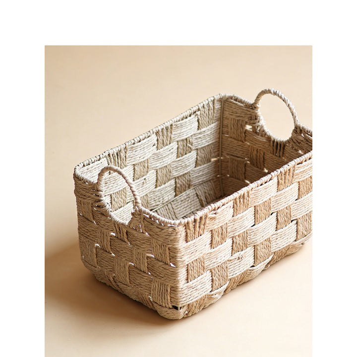 Handcrafted storage basket made of seagrass Kalsten