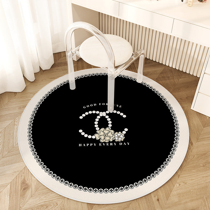 Artistic Round Area Rug for Indoor Home Decor