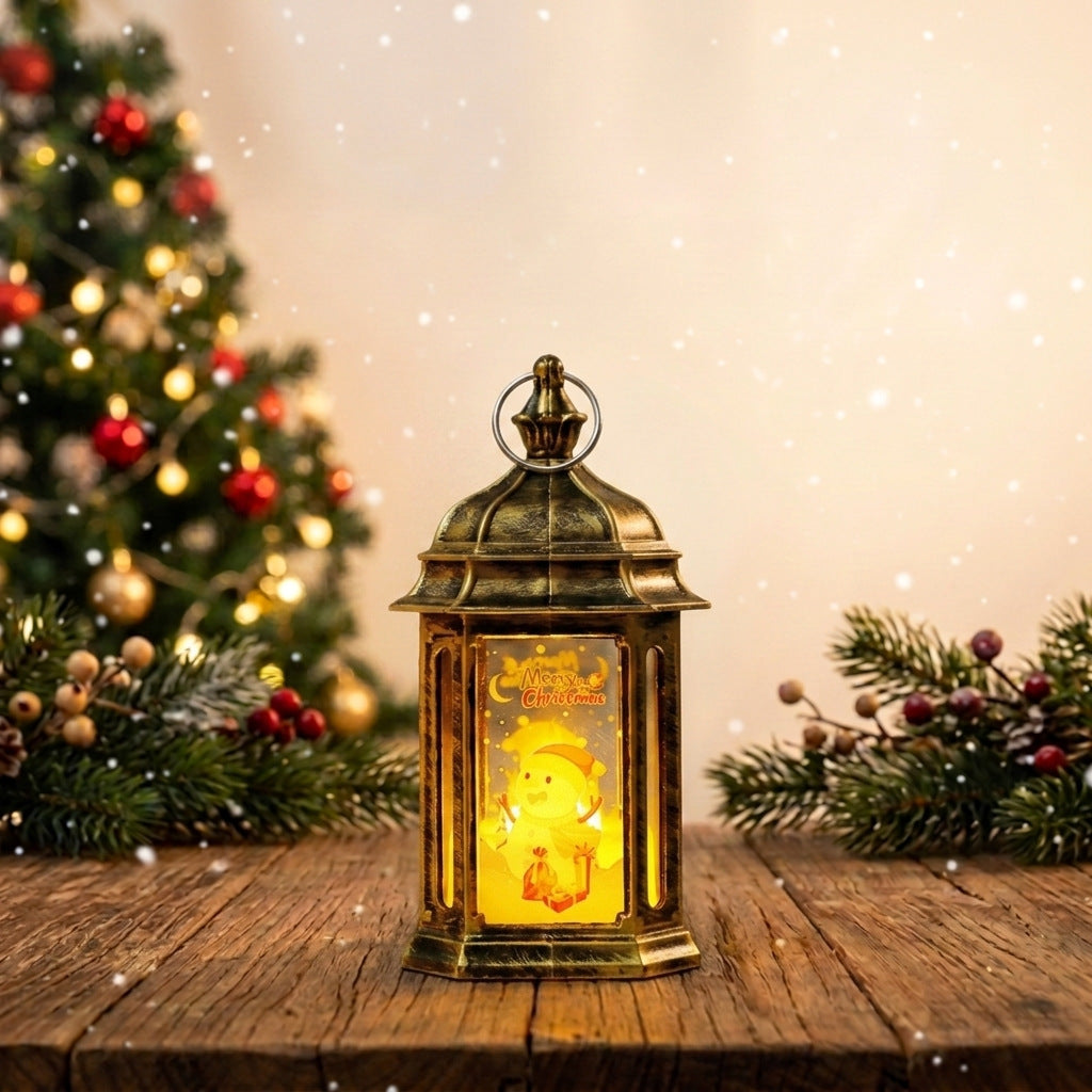Atmospheric LED Christmas lantern