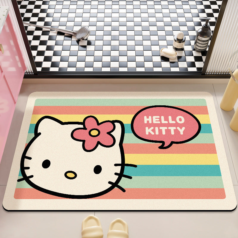 Hello Kitty Themed Soft Bathroom Mat