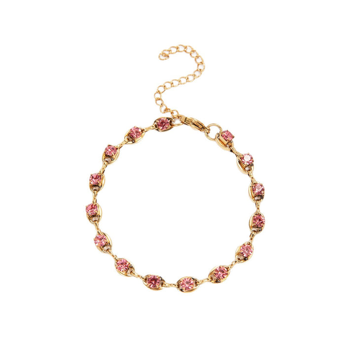 Elegant Gemstone Accent Link Bracelet Kalsten