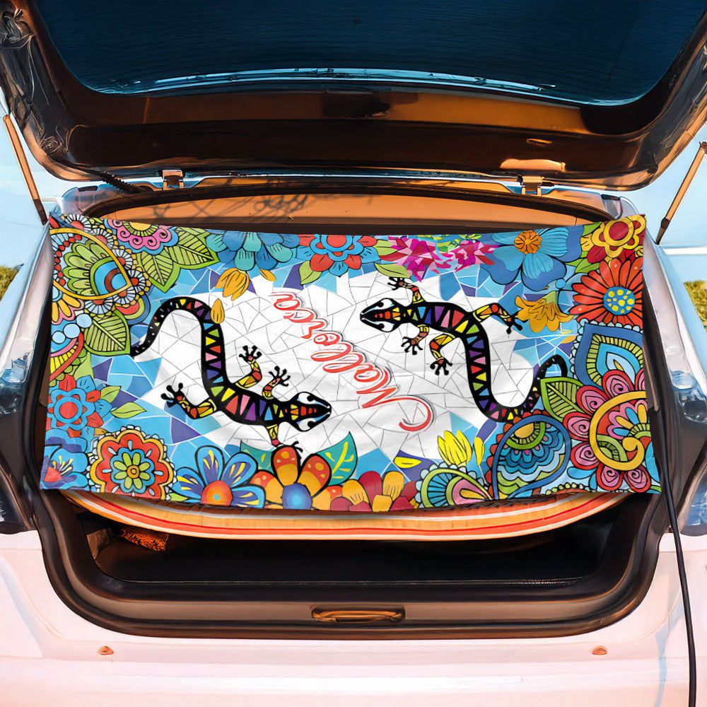 Trunk mat in creative flamingo design Kalsten