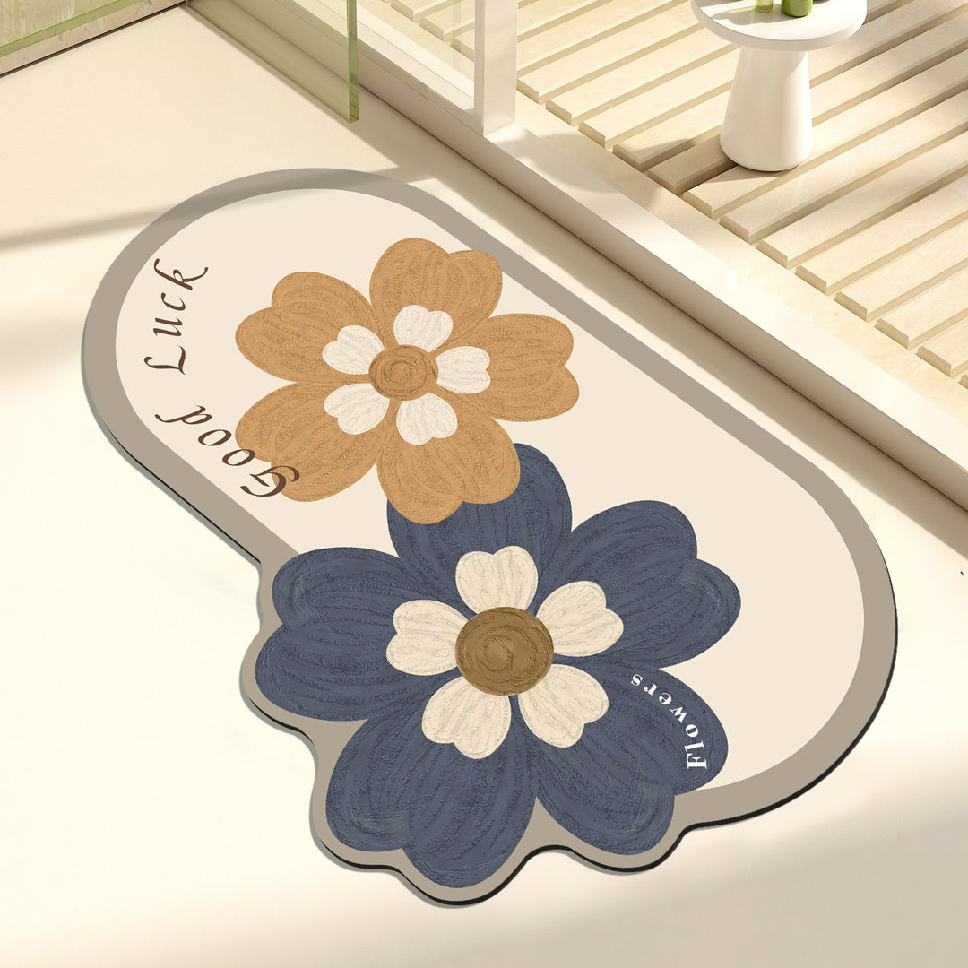 Artistic Floral Decorative Mat
