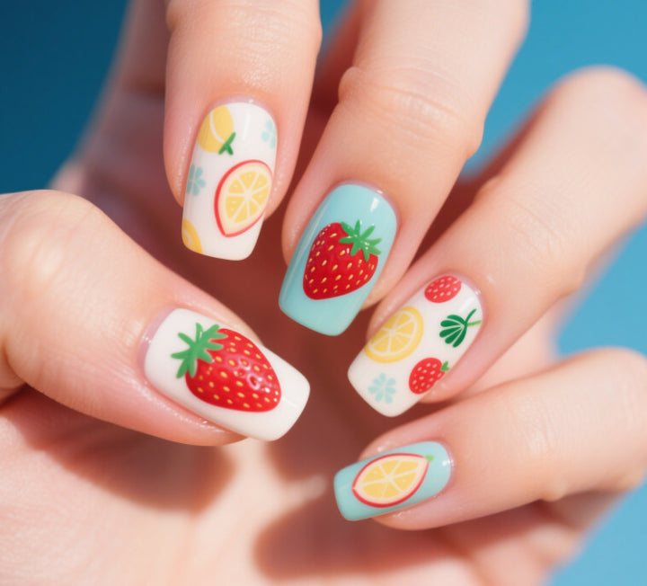 Creative Strawberry Nail Art Kalsten