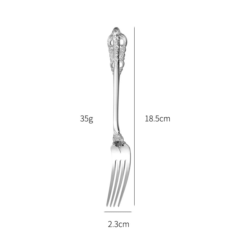 Elegant fish fork with artistic handle design Kalsten