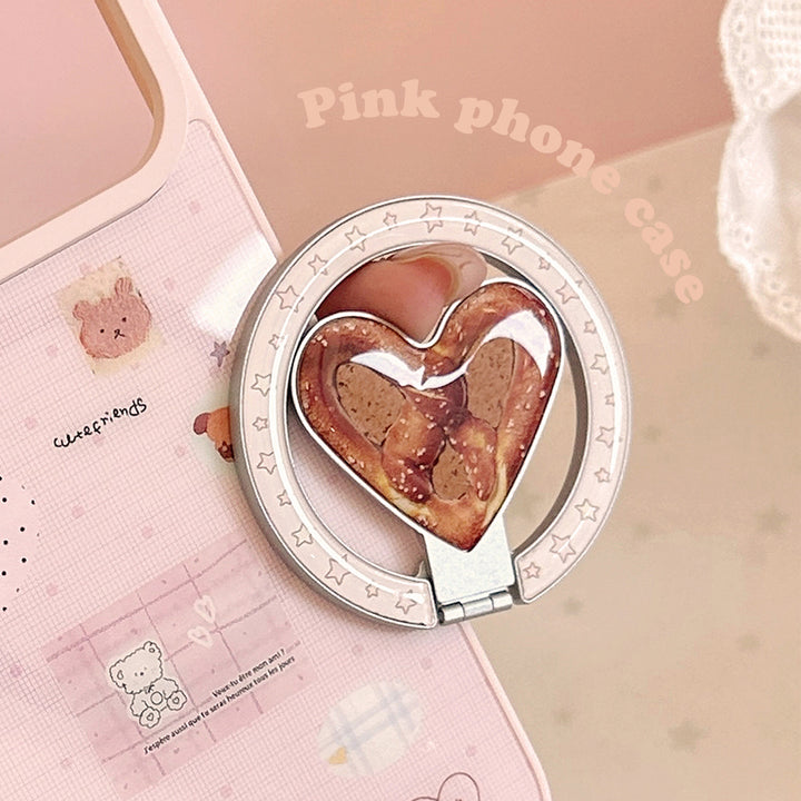 Heart-shaped smartphone holder with cookie design Kalsten