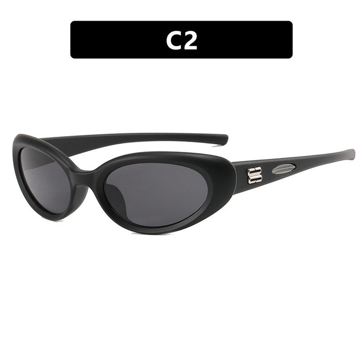 Women's fashionable sunglasses with an exceptional shape and contrasting color accents Kalsten
