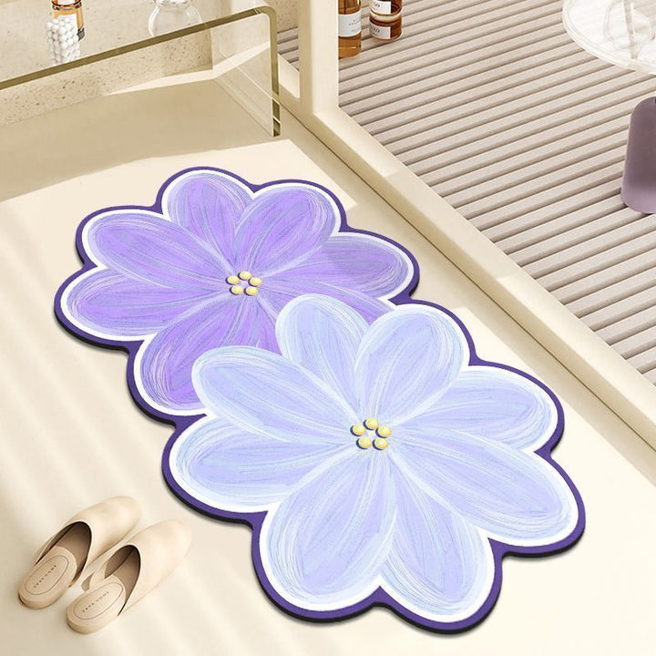 Floral Shaped Area Mat