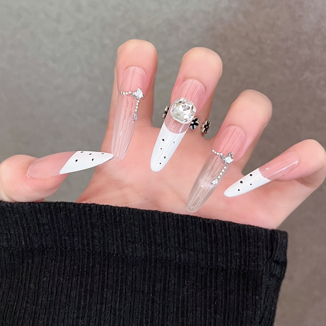 Elegant Handcrafted Press-On Nail Set Kalsten