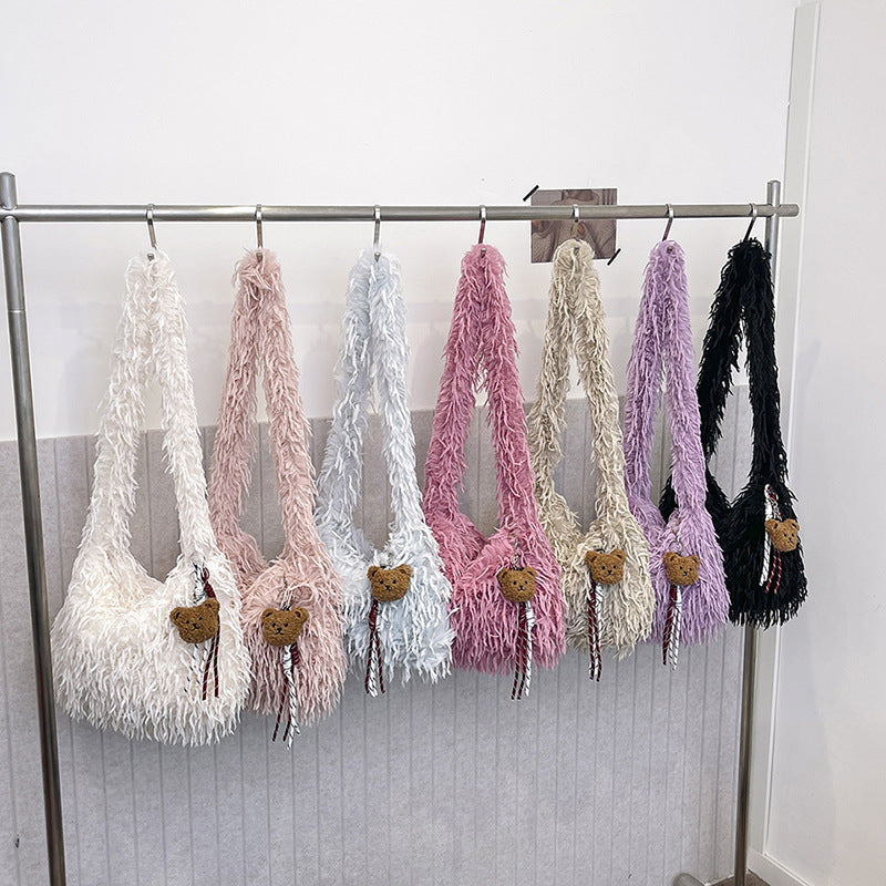 Fluffy Fringe Fashion Handbag