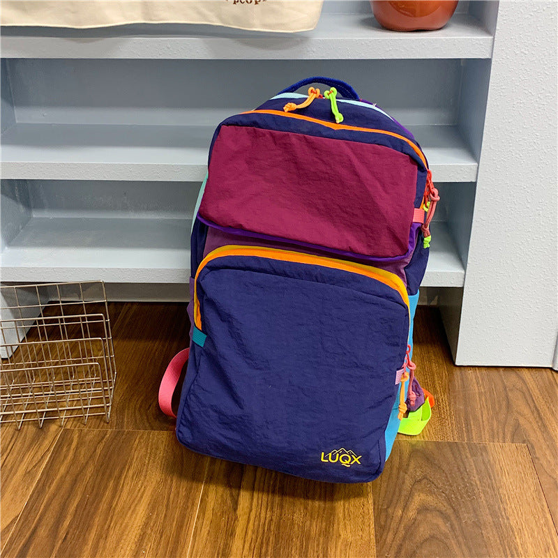 Multi-Compartment Colorful Backpack Kalsten